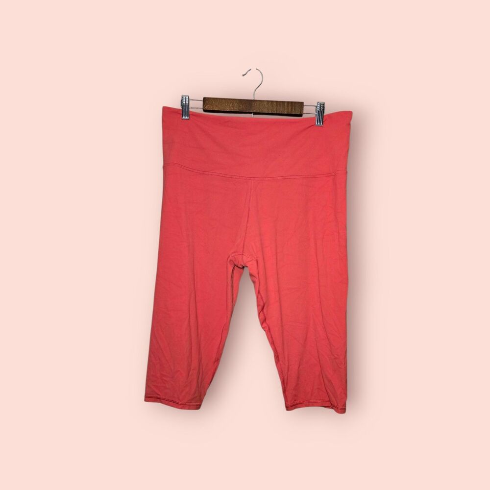 Athleta Ultra High Elation Crop Capri Leggings In Coral Women's 2x